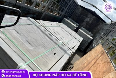 Cung cấp bộ khung nắp hố ga 1200x1200x200mm bê tông đúc sẵn 7 Khung nắp hố ga 1200x1200x200mm chịu lực