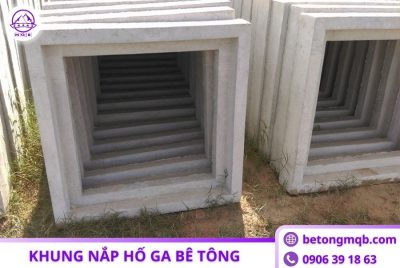 Khung nắp hố ga vuông chịu lực bằng bê tông đúc sẵn Quận 12 7 khung nap ho ga vuong quan 12