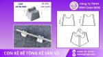 Kích thước con kê bê tông V3 MQB đạt chuẩn TCVN 4453