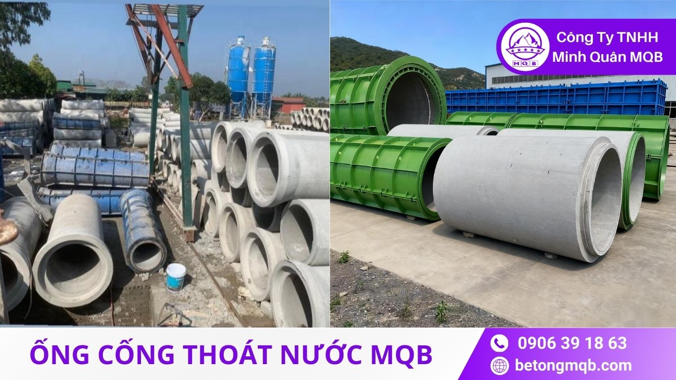 lắp đặt hệ thống cống BTCT chống bồi lắng thoát nước