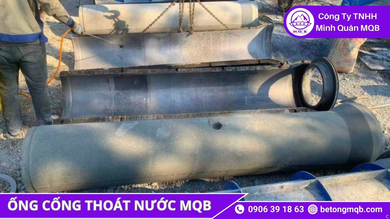 Ống cống rung ép BTCT đúc sẵn cung cấp hệ thống thoát nước miền Trung