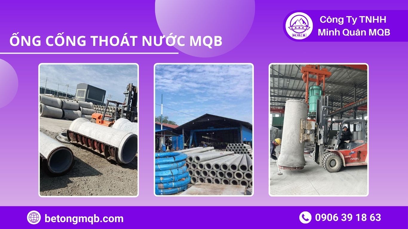 Ống Cống Bê Tông Ly Tâm: 4 Lý Do Được Ưu Tiên Tại Miền Trung | Bê Tông MQB 4 MQB cung cấp ống cống bê tông ly tâm