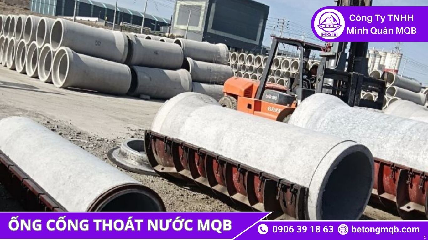 Ống Cống Bê Tông Ly Tâm: 4 Lý Do Được Ưu Tiên Tại Miền Trung | Bê Tông MQB 1 Sử dụng ống cống bê tông ly tâm trong công trình thoát nước miền Trung