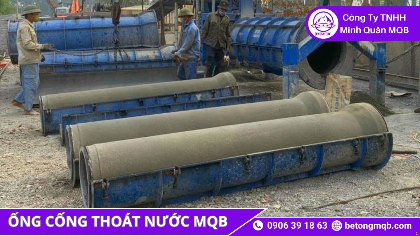 Cống rung ép bê tông MQB chất lượng cao đúc sẵn