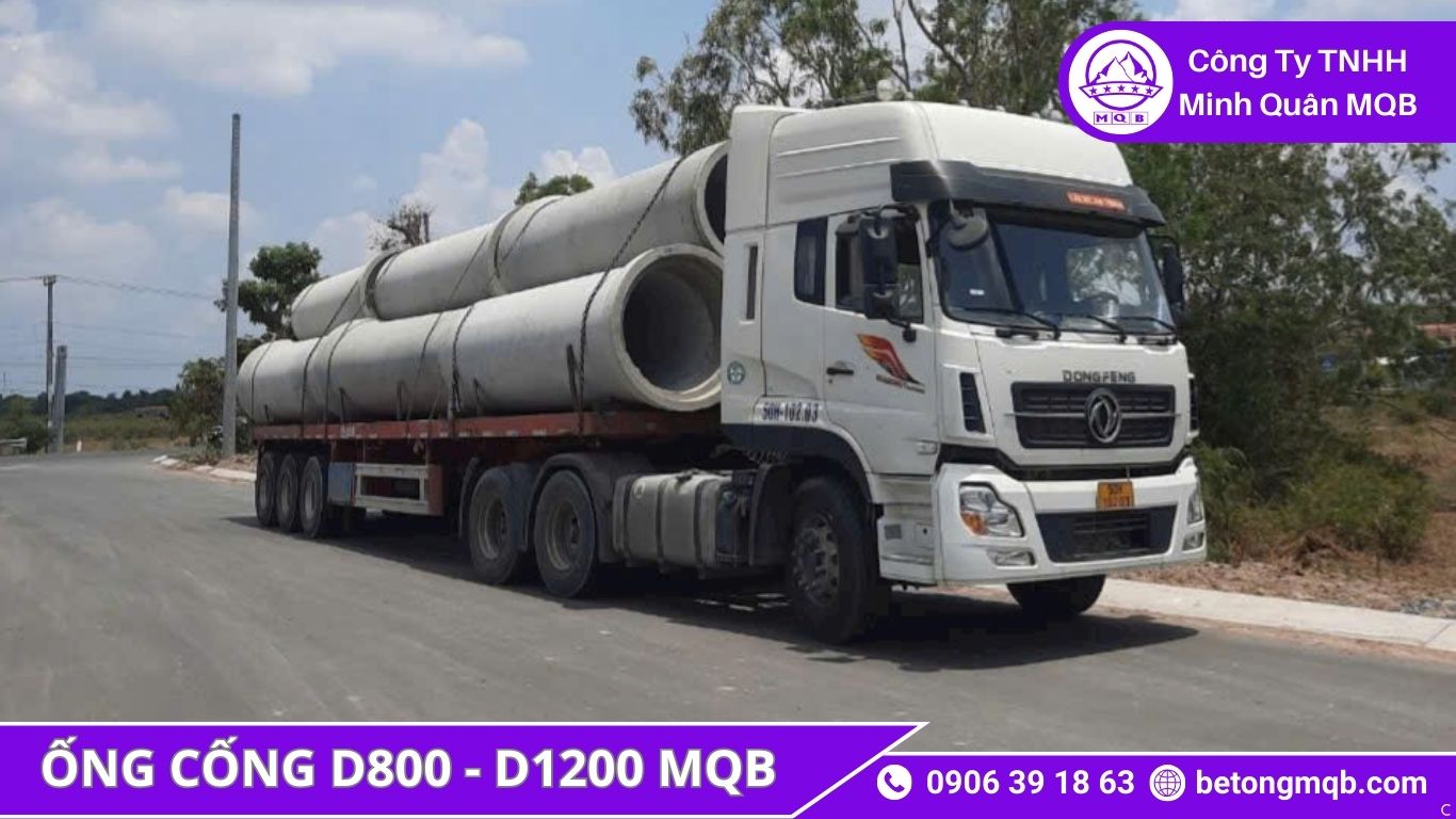 Hệ thống ống cống D800 D1200 thoát nước miền Trung 