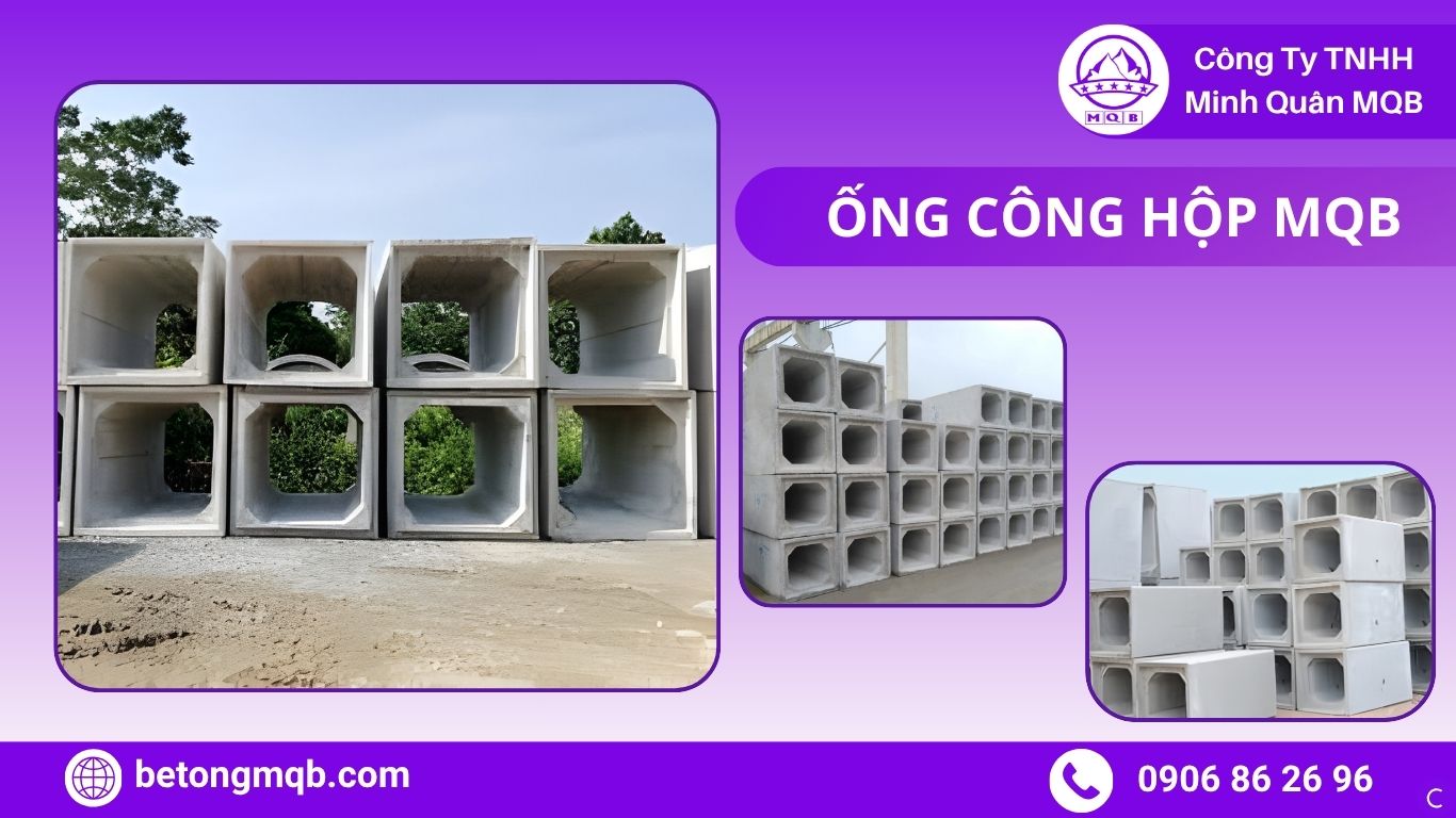 Ống Cống Hộp BTCT Đúc Sẵn MQB – Bền 50+ Năm, Đa Dạng Kích Thước | BÊ TÔNG MQB 1 Cống hộp BTCT MQB