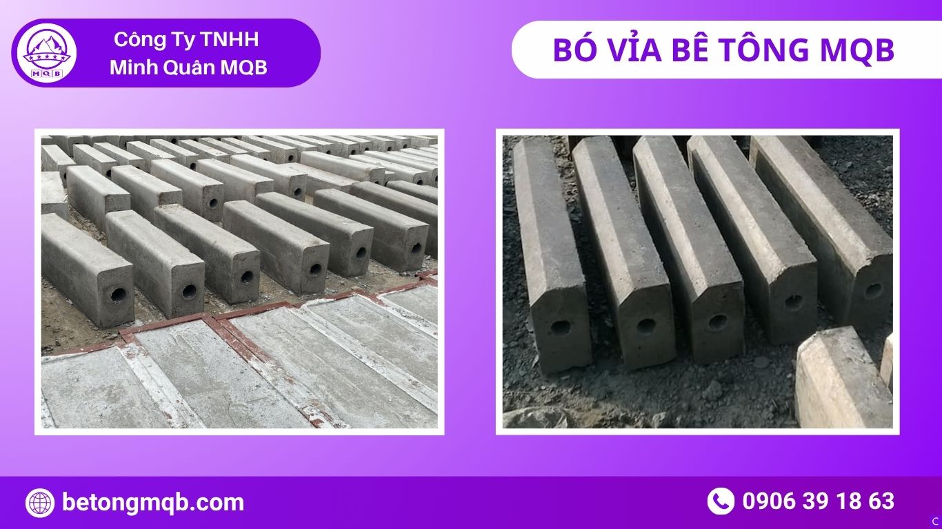 Quy Cách Bó Vỉa Bê Tông TCVN: Kích Thước – Trọng Lượng 2026 | Bê Tông MQB 3 Quy cách bó vỉa bê tông MQB trong công trình