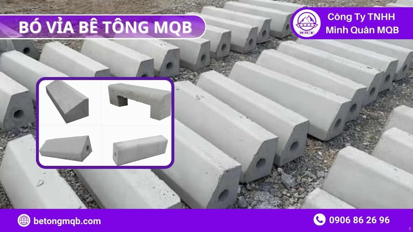 Quy Cách Bó Vỉa Bê Tông TCVN: Kích Thước – Trọng Lượng 2026 | Bê Tông MQB 2 Quy cách bó vỉa bê tông MQB trong thực tế