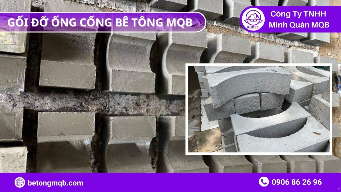 Quy cách gối đỡ cống bê tông MQB