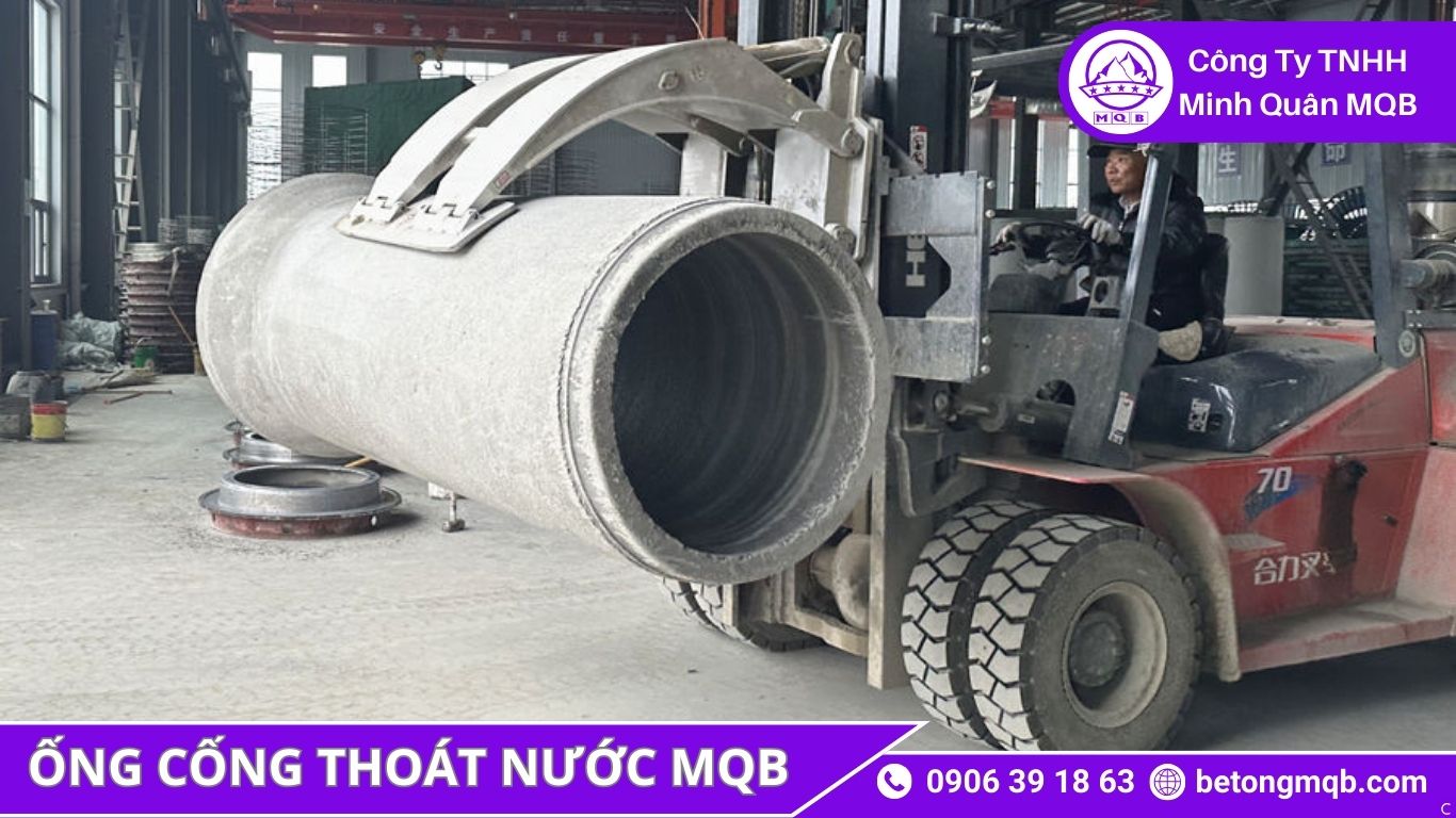 Hệ Thống Ống Cống Bê Tông Đô Thị 2025 Đang Quá Tải | Bê Tông MQB 3 Sản xuất ống cống bê tông Ly Tâm BTCT