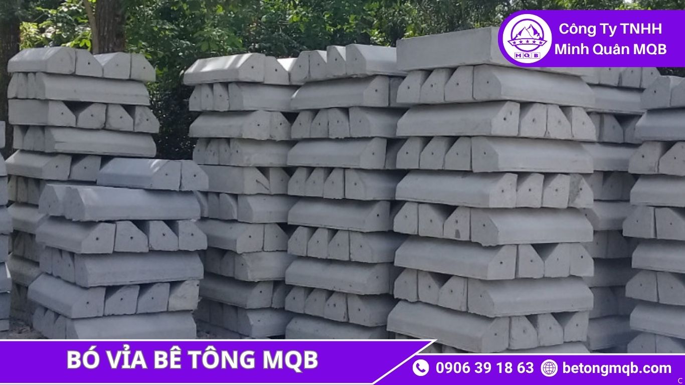 So sánh bó vỉa bê tông tiêu chuẩn trong công trình MQB 