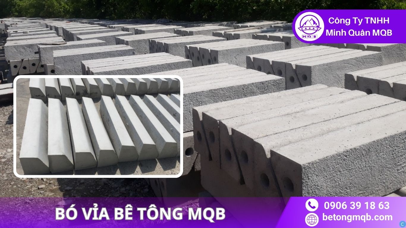 So sánh bó vỉa bê tông đúc sẵn MQB trong sản xuất