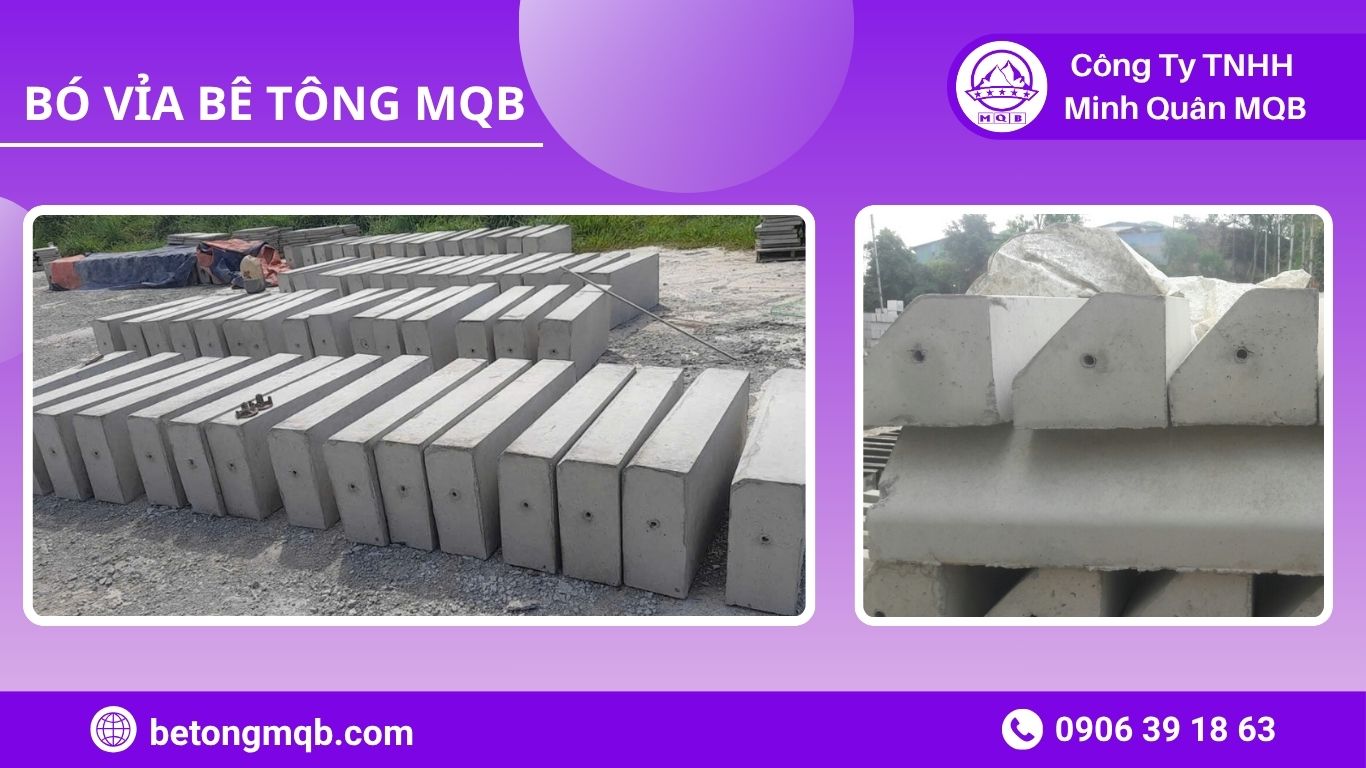 So sánh bó vỉa bê tông trong công trình MQB 