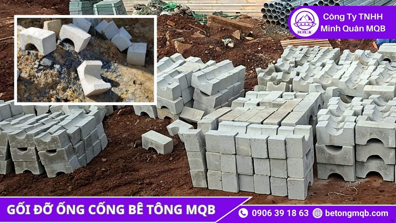 gối đỡ cống bê tông chất lượng cao MQB
