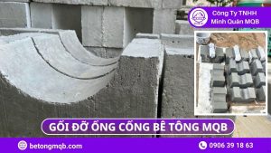 so sánh gối đỡ cống bê tông và gối gạch – gỗ