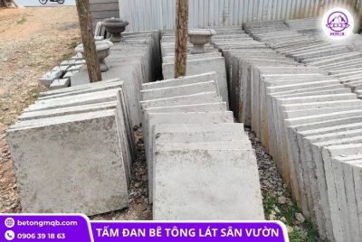 Tấm đan bê tông 50x50x5cm lát sân vườn