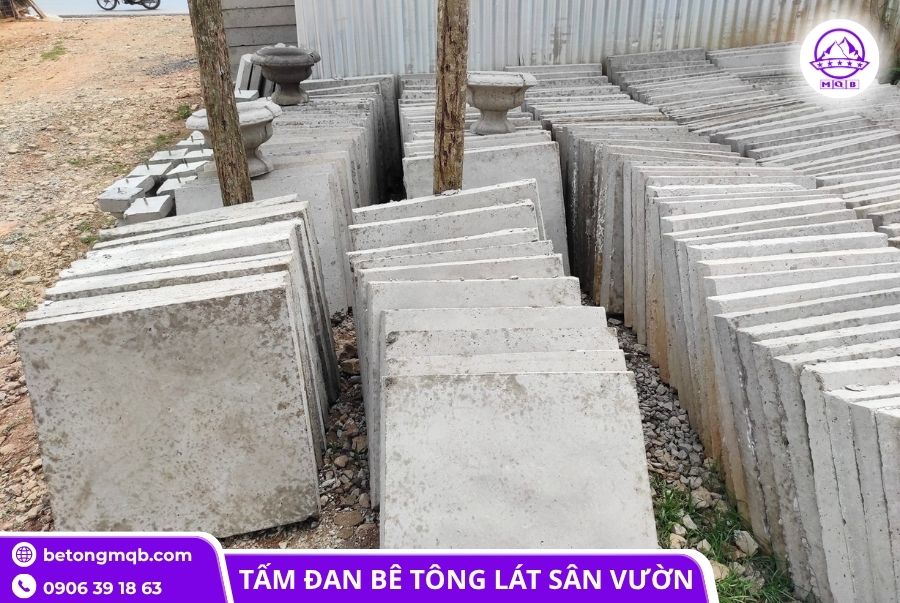 Cung cấp tấm đan bê tông 50x50x5cm lát sân vườn 4 Tấm đan bê tông 50x50x5cm lát sân vườn