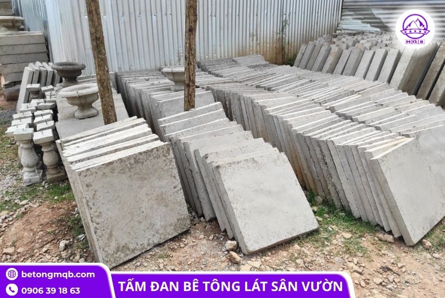 Cung cấp tấm đan bê tông 50x50x5cm lát sân vườn 5 Tấm đan bê tông 50x50x5cm cốt thép