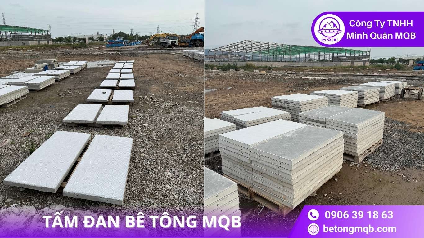 Tấm đan bê tông Tây Ninh 500x500x50mm: Ưu tiên trong nâng cấp đường huyện 2 ứng dụng tấm đan bê tông Tây Ninh đúc sẵn