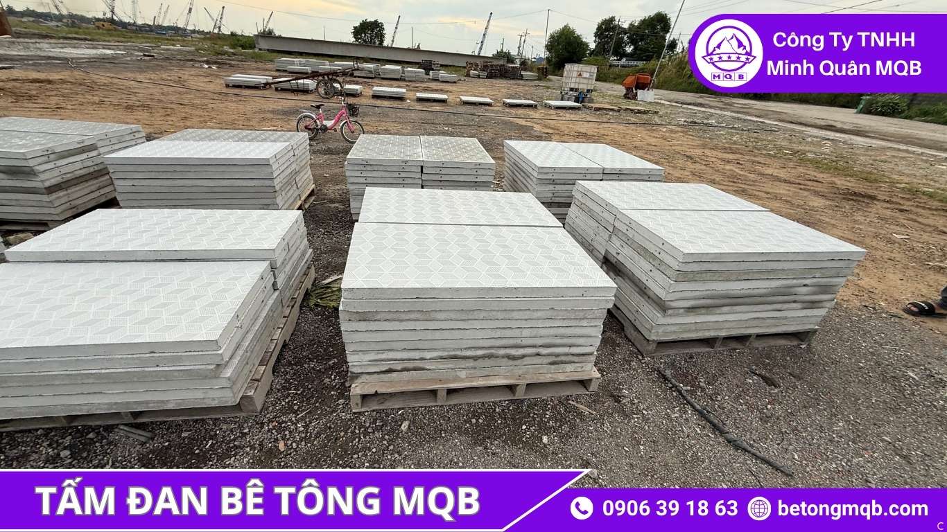 Tấm đan bê tông Tây Ninh 500x500x50mm: Ưu tiên trong nâng cấp đường huyện 1 Tấm đan bê tông Tây Ninh MQB