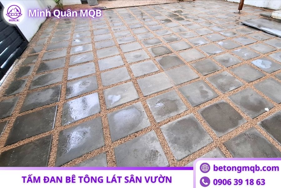 Tấm xi măng lát sân vườn chất lượng