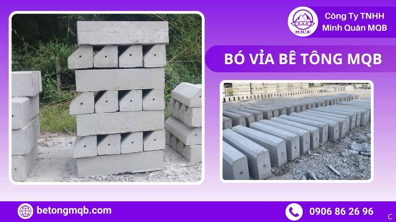 Tiêu chuẩn bó vỉa bê tông trong thực tế