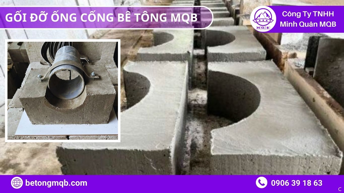 Tiêu chuẩn thi công gối đỡ cống: 7 yêu cầu kỹ sư phải biết | BÊ TÔNG MQB 1 Tiêu chuẩn thi công gối đỡ cống MQB thực tế