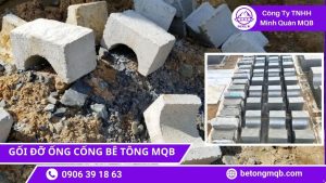 Tiêu chuẩn thi công gối đỡ cống MQB sản xuất