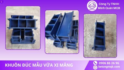 Ứng dụng khuôn đúc mẫu vữa xi măng