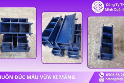 Ứng dụng khuôn đúc mẫu vữa xi măng
