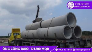 Vai trò ống cống D800 và D1200 BTCT MQB
