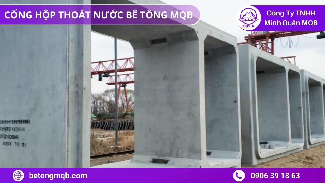Cống hộp ven biển MQB tiêu chuẩn trong công trình