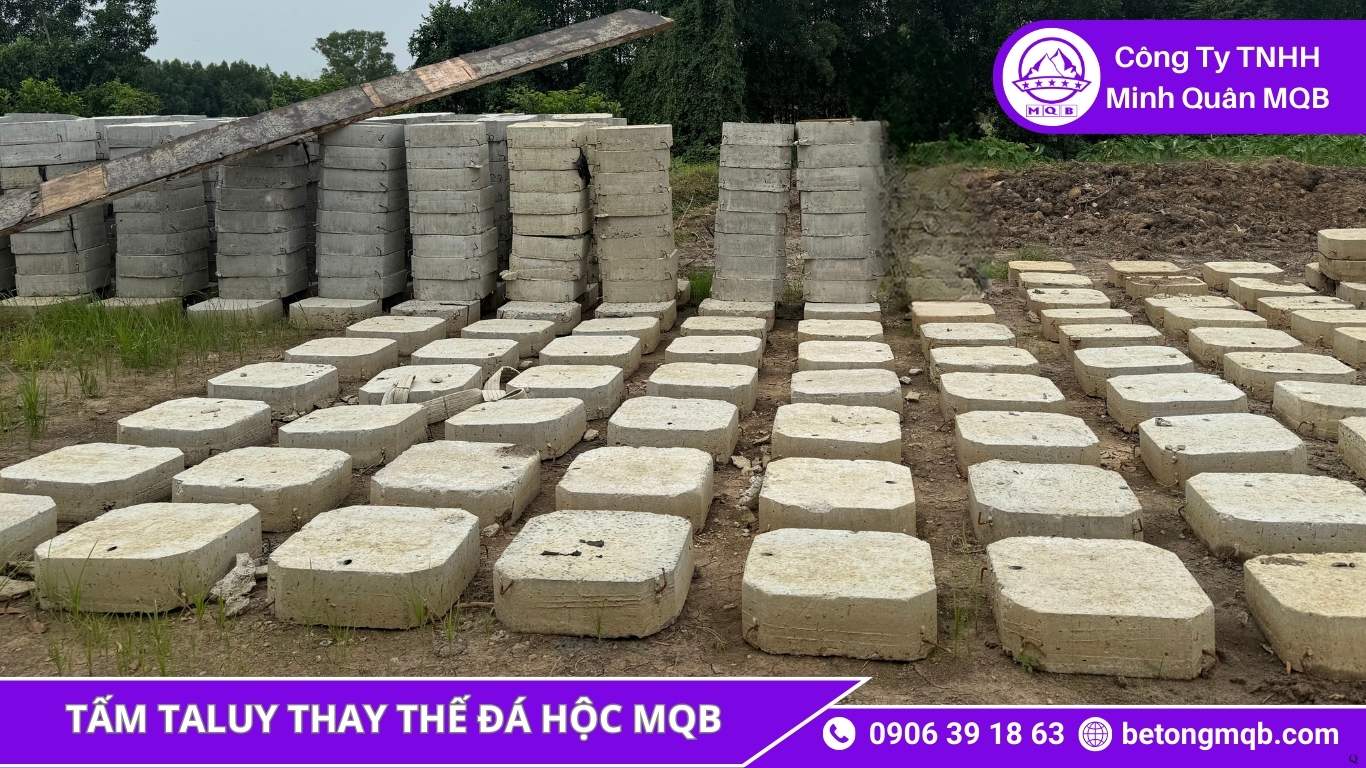 Tấm taluy thay thế đá hộc MQB tiêu chuẩn