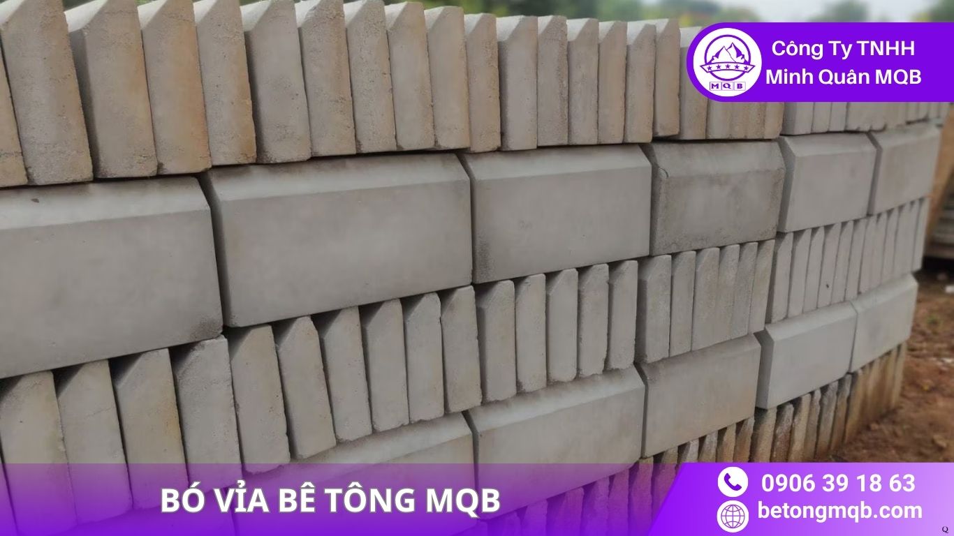 Bó Vỉa Xanh Bê Tông – Xu Hướng Đô Thị 2026 | Bê Tông MQB 3 Bó Vỉa Xanh Bê Tông – Xu Hướng Đô Thị