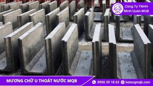 Mương chữ U thoát nước mùa lũ MQB thực tế
