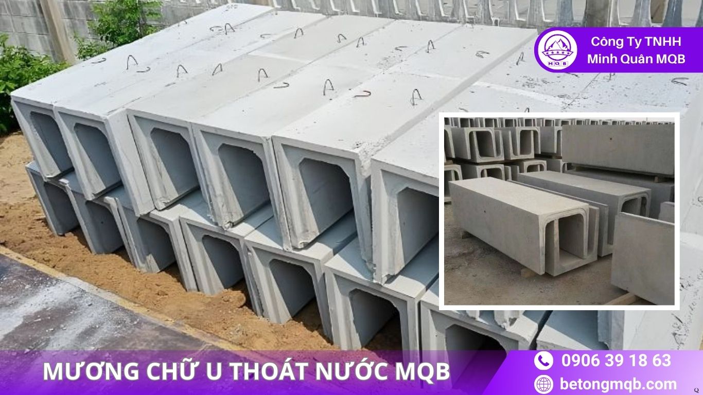 Mương Chữ U Thoát Nước: Giải Pháp Mưa Lớn Đô Thị 2026 | Bê Tông MQB 1 Mương chữ U thoát nước mùa lũ