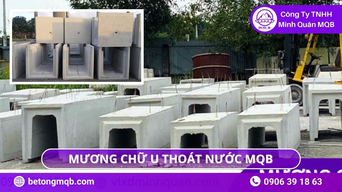Mương Chữ U Thoát Nước: Giải Pháp Mưa Lớn Đô Thị 2026 | Bê Tông MQB 4 Mương chữ U thoát nước mùa lũ MQB thực tế trong công trình