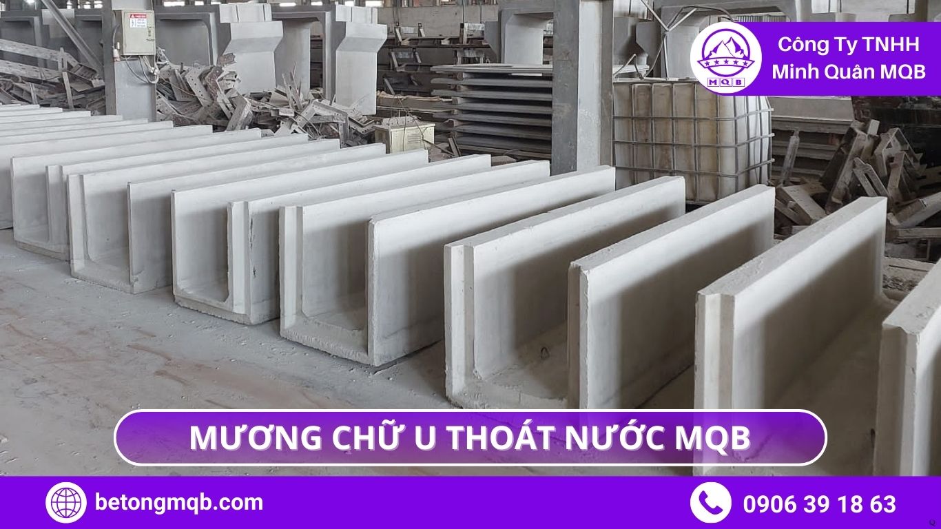 So sánh mương chữ U và rãnh xây MQB thực tế