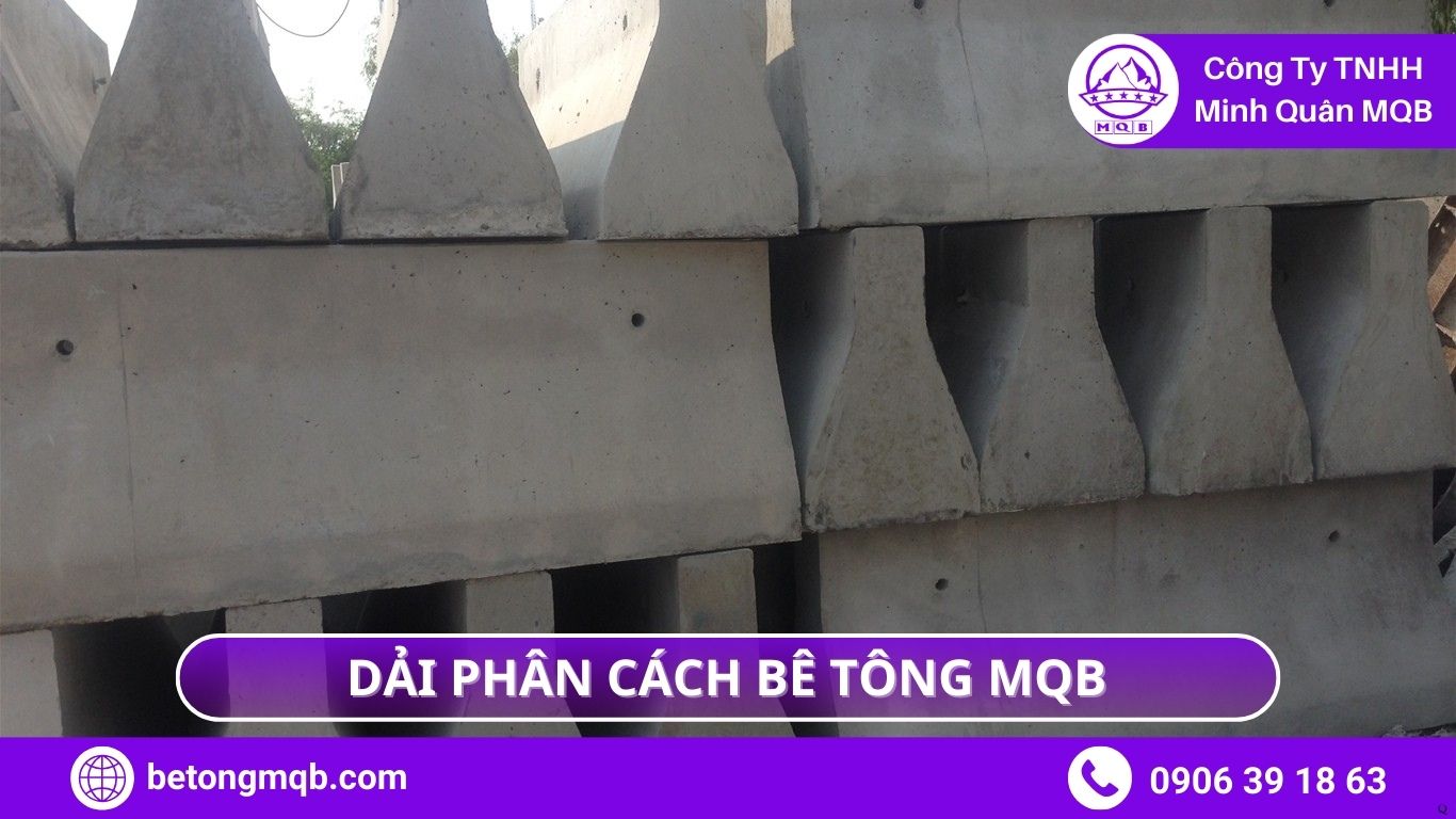 Dải phân cách di động MQB tiêu chuẩn thực tế trong công trình