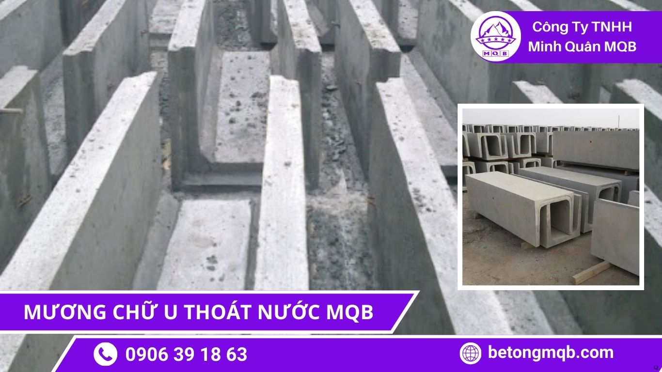 Nâng cấp rãnh cũ bằng mương chữ U MQB tiêu chuẩn