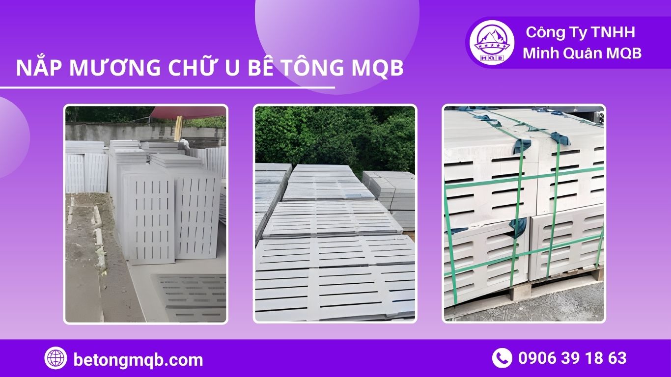 bảng so sánh nắp gang và tấm đan nắp mương chữ U
