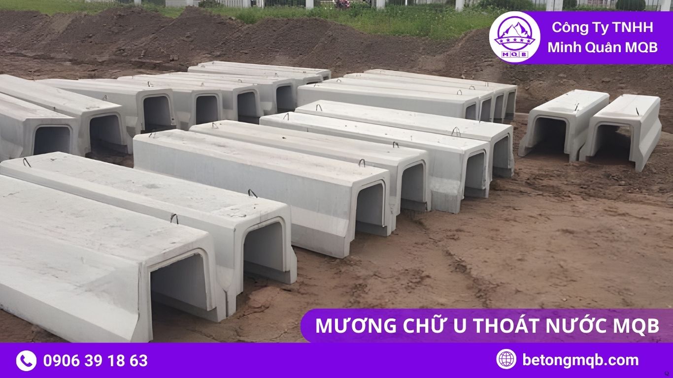Mương Chữ U Thủy Lợi Nông Nghiệp Hiệu Quả BBê Tông MQB tiểu chuẩn