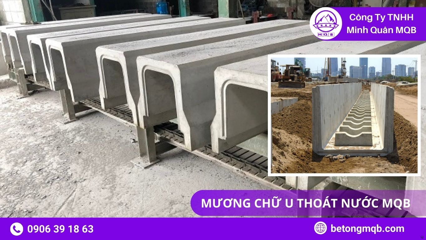 Mương Chữ U Thủy Lợi Nông Nghiệp Hiệu Quả BBê Tông MQB