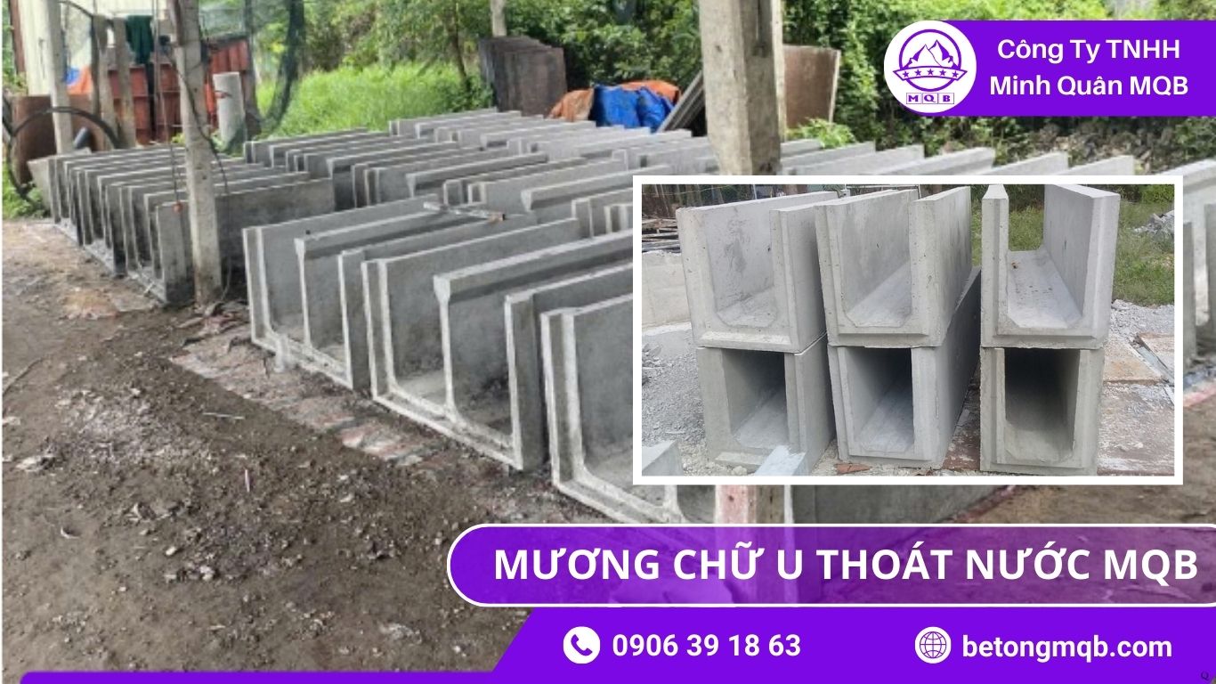mương chữ U hành lang kỹ thuật MQB