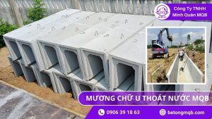 mương chữ U hành lang kỹ thuật MQB tiêu chuẩn