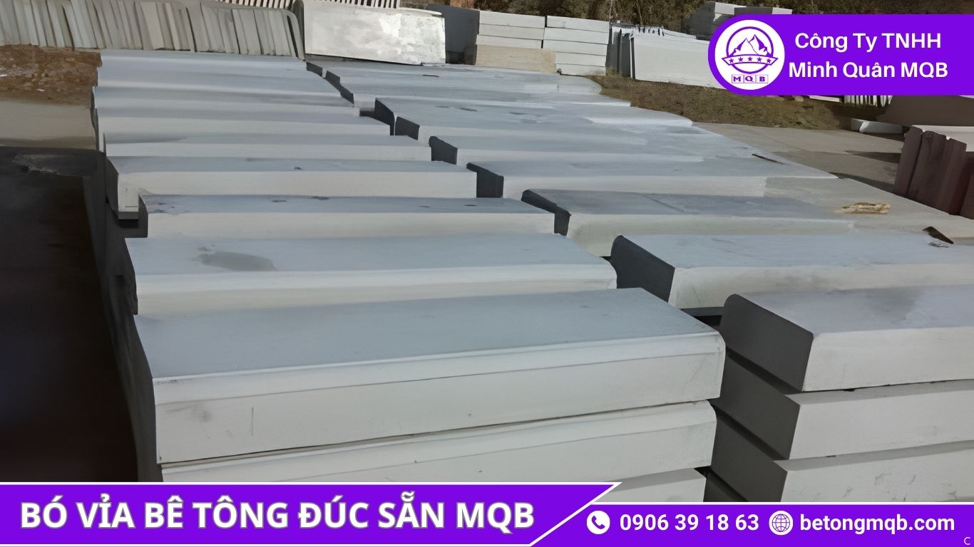 Bó Vỉa KCN Long Thành 2026: Giải Pháp Chịu Tải Chuẩn Nhà Máy | Bê Tông MQB 3 thi công bó vỉa đường nội bộ nhà máy trong kcn long thành