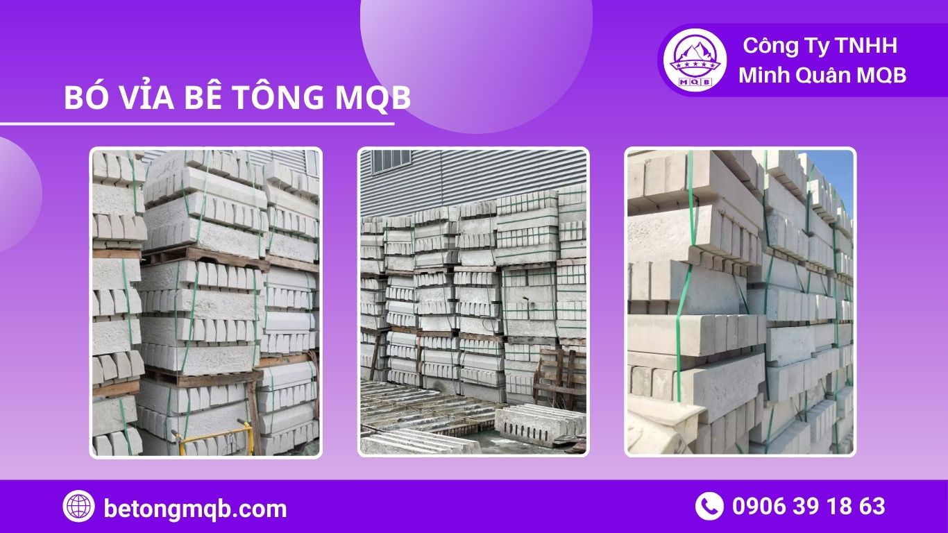 Bó Vỉa Phân Tuyến KCN – Giải Pháp An Toàn 2026 | Bê Tông MQB 4 bó vỉa phân tuyến KCN MQB bê tông