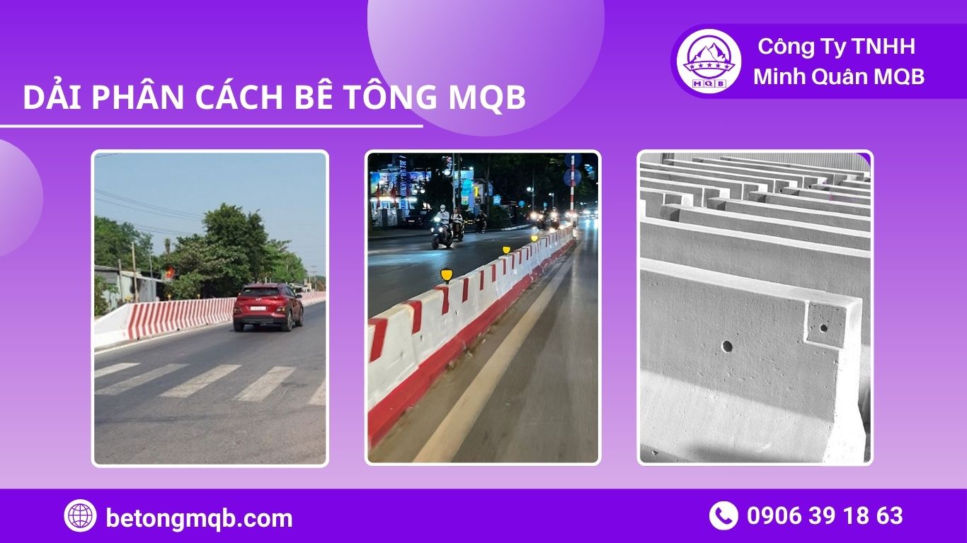 các loại dải phân cách dùng tại Bình Dương