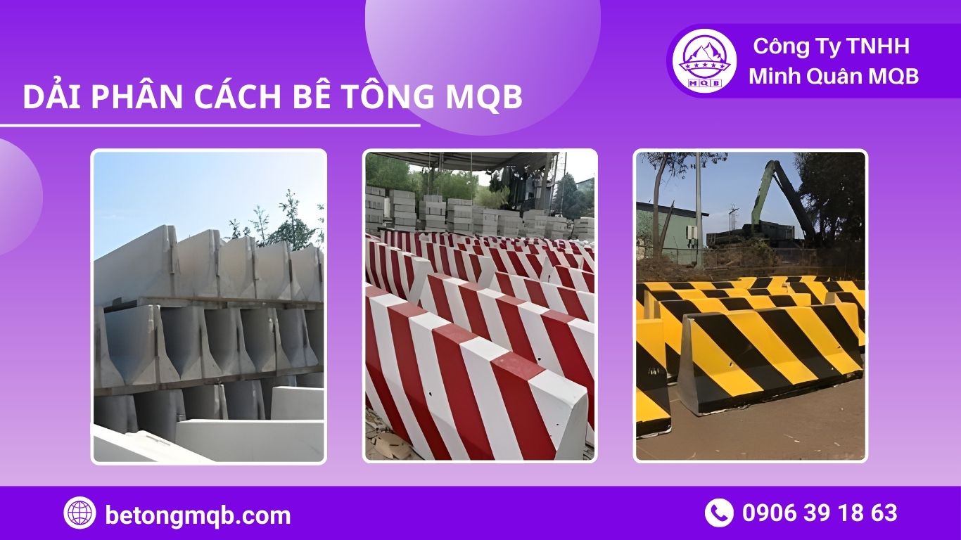 các loại dải phân cách Long An