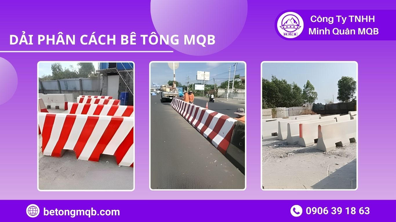 các loại dải phân cách Tây Ninh sử dụng